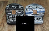 Image of NEW! OBEY Navajo Knit Messenger Camp Hat