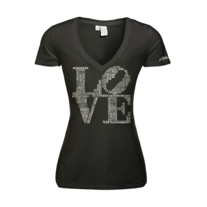 Image of Women's Love - Deep V (Black)