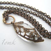 Image of Art Nouveau Crystal Marquise