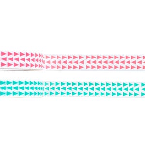 Image of Triangles Tape - 2 Rolls Pink & Green