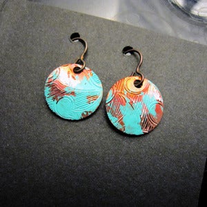 Image of Copper Blueberry Earrings