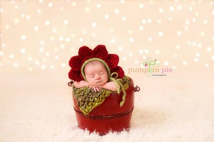 Image of Poinsettia Flower Bonnet