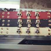 Image of Skull Leather Bracelet