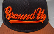 Image of Ground Up Snapback (BLACK/ORANGE)