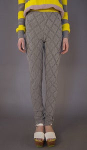 Image of Plush Argyle Leggings