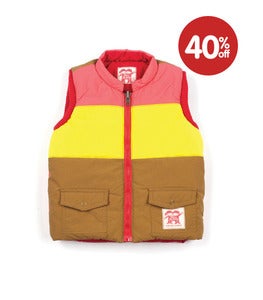 Image of toosta macginty :: jude grapefruit reversible gilet 