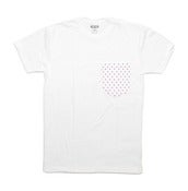 Image of Pocket Dots Tee In White By PUREFILTH  