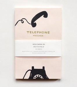 Image of vintage telephone notepad