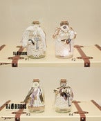 Image of Shabby Chic Glass Bottles Jar - Fairy Jar - NEW - Vintage Inspired Style