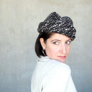 Image of Incognito in chocolate tweed wool