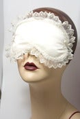Image of Cheverny - bridal ivory sleepmask with silk lace