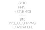 Image of 8X10 PRINT INCLUDE SHIPPING