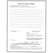 Image of Jurat/Affidavit Forms - 1 pad