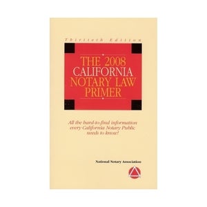 Image of Notary Law Primer - California - 3 Pack