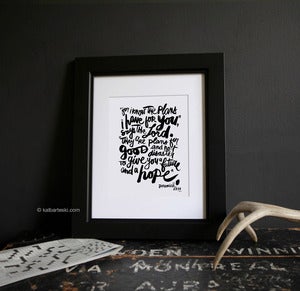 Image of FOR I KNOW print