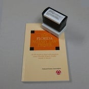 Image of Jurat/Affidavit Stamp and Florida Notary Primer Combo