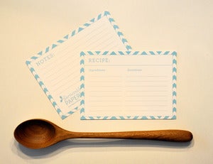 Image of Patterned Recipe Cards
