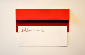 Image of Whimsical Hello Note