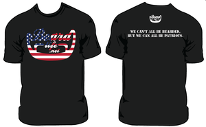 Image of Bearded Veterans **Donation Shirt**  (2 Sided Patiot Quote)