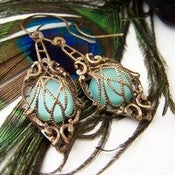 Image of Moulin Rouge Moon Stone Earrings