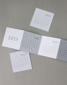 Image of pocket size calendar