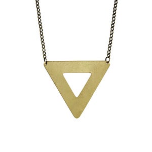 Image of Triangle Outline Necklace