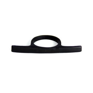 Image of Matte Black Bar Ring
