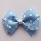 Image of Large Blue Polkadot Bow