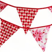 Image of Farmers Market Bunting with red trim