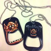 Image of "Gegalte" Dog-tag necklace with beer opener