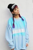 Image of BADMAN Baby Blue Jumper.