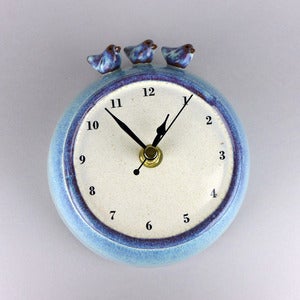 Image of Three Birds Wall Clock
