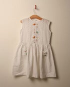 Image of c. 1970s butterfly embroidered dress
