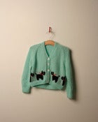 Image of c. 1980s scottie dog cardigan