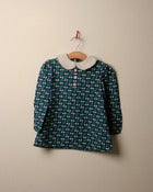 Image of c. 1960s apple print dress