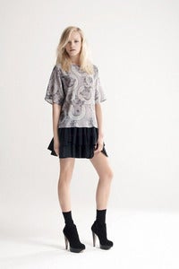 Image of Emma Cook Topshop deer silk top