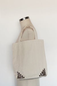 Image of Silver Studded Tote Bag (Limited)