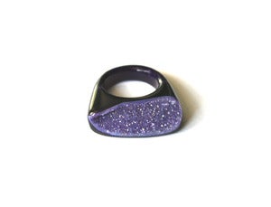 Image of Amethyst Raw Druzy Ring (v4)