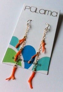 Image of Pink Coral Dangles