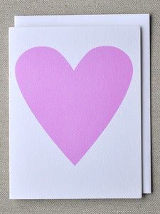 Image of Soft Pink Heart Note Card