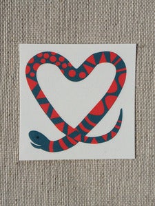 Image of Set of Ten Tattoos: Snake Heart