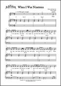 Image of When I Was Nineteen (Digital Sheet Music)