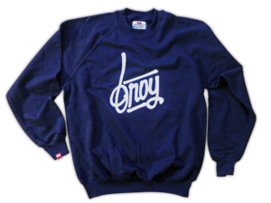 Image of Handwriting Sweater Navy
