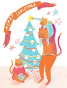 Image of Cats Christmas - Greetings Card