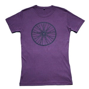 Image of Wheel t-shirt | Eggplant