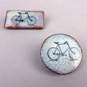 Image of Bicycle, Tandem or Pink Tree Brooch