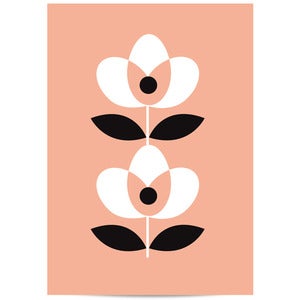 Image of Affichette 2 fleurs / Nude
