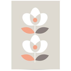Image of Affichette 2 fleurs / Perle