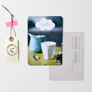 Image of Carte postale "NUAGE hello" PHOTO