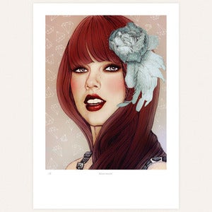 Image of 'Gold digger' print by Ëlodie